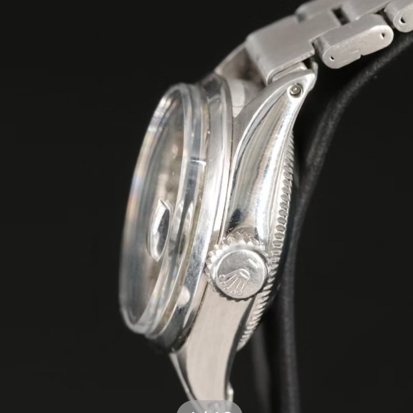 Rolex Women's Watch - Silver and Green. Vintage 1968 model - Picture 4 of 12